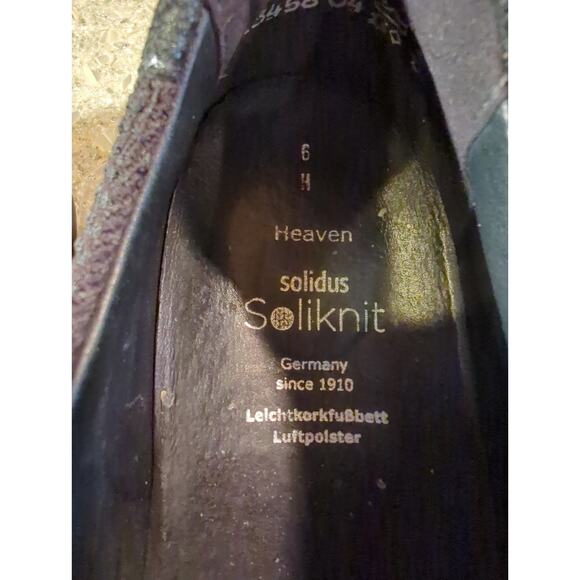 Solidus Heaven Soliknit Anthracite Lace Women's Sz 6 Black w/ Silver accents NEW - Picture 3 of 8